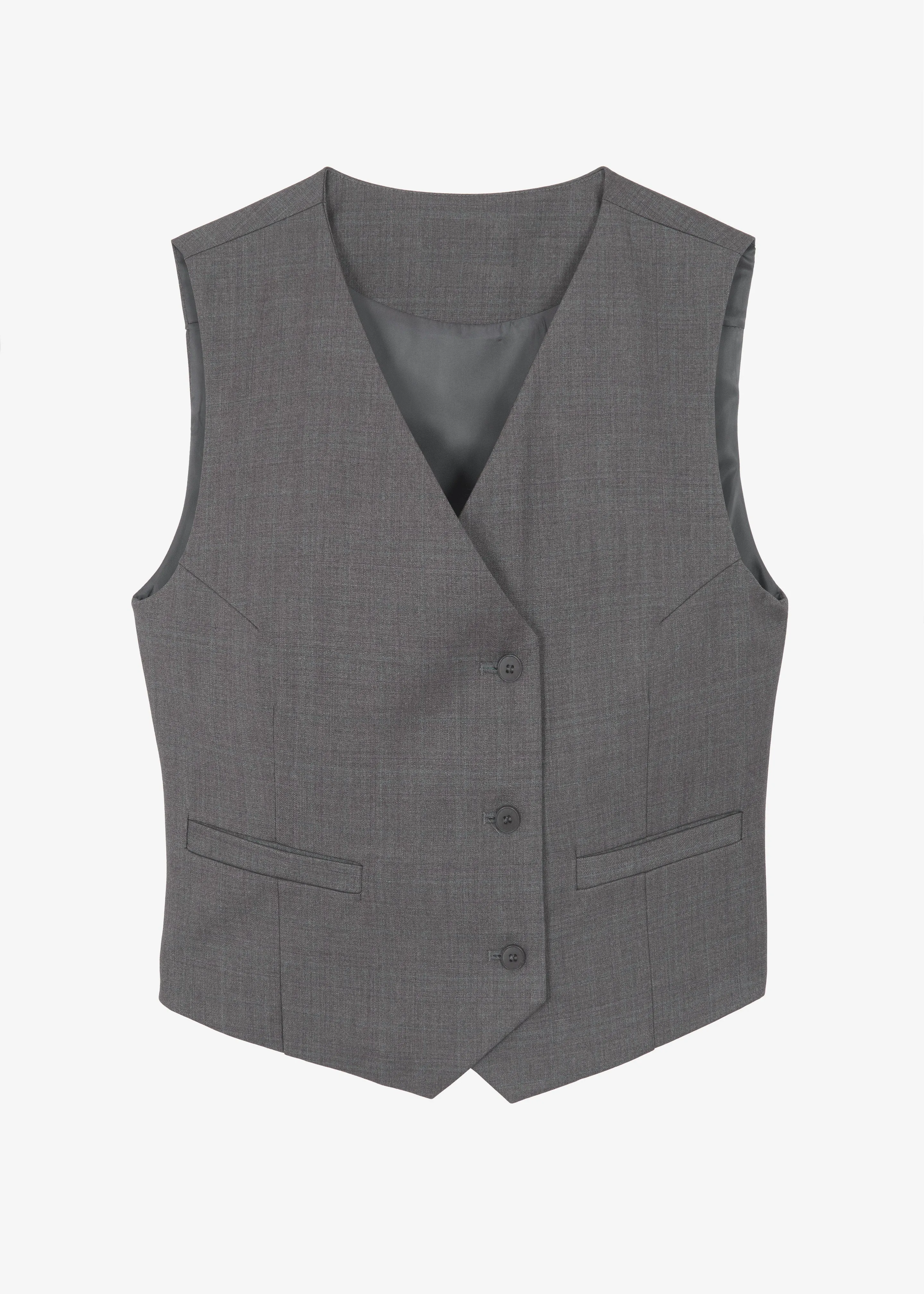 Ivey Vest - Grey Melange