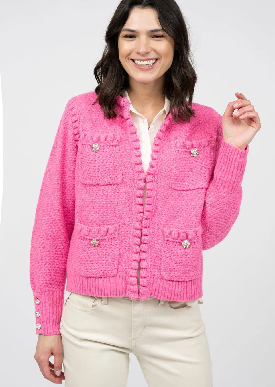 Ivy Jane 940009 Pearl Edge Cardigan