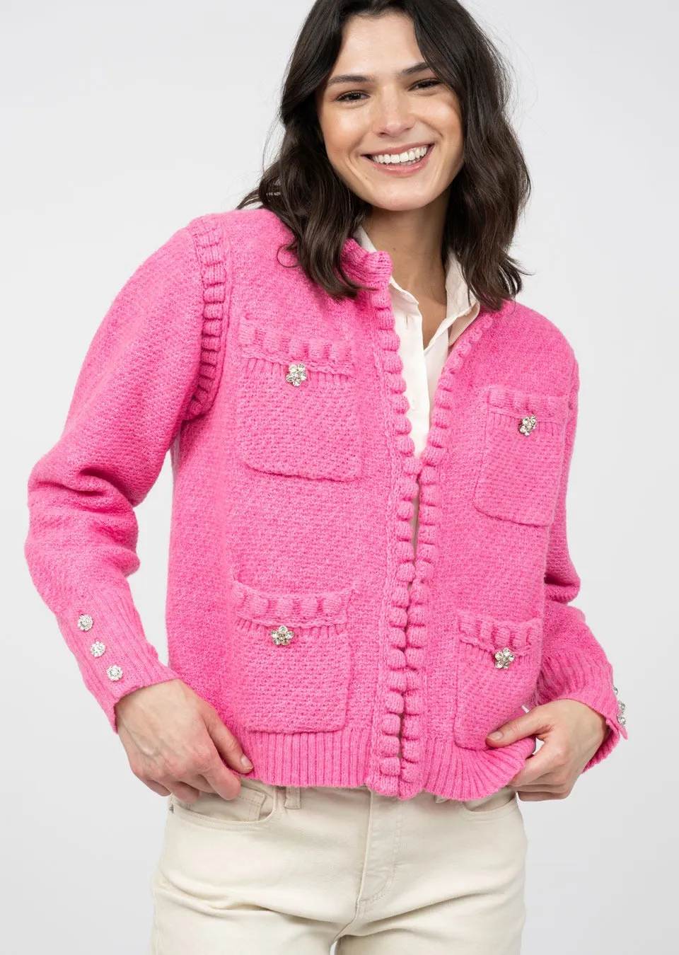 Ivy Jane 940009 Pearl Edge Cardigan