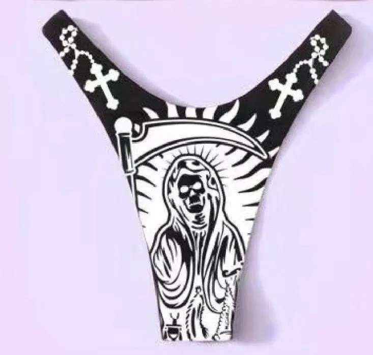 Jesus Pray Black Bikini Set