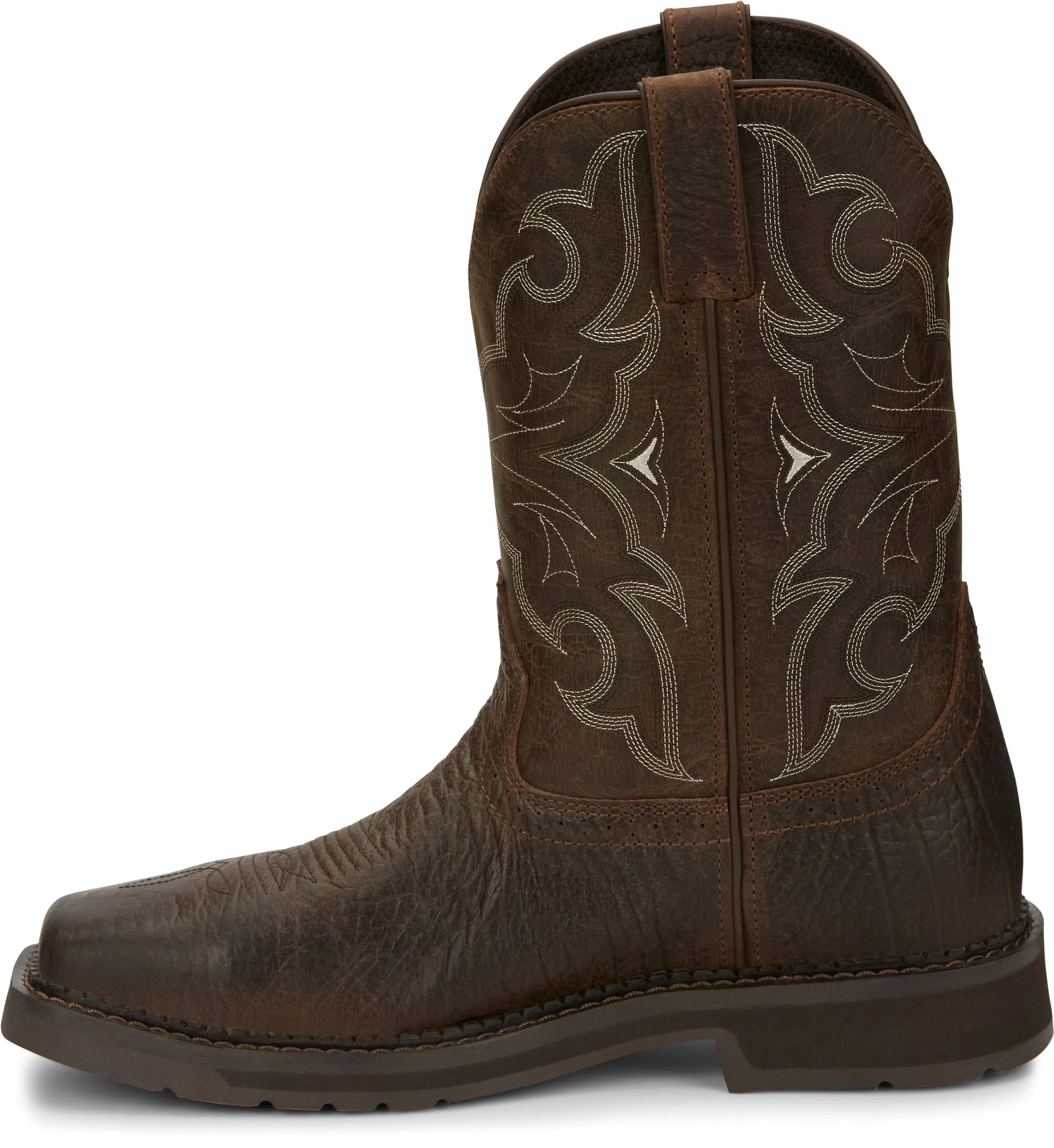 Justin Men's Amarillo Aged Brown Steel Toe Work Boot SE4313