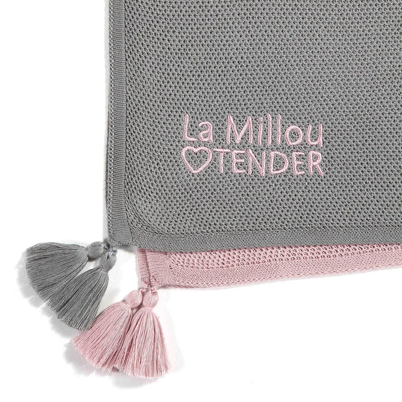 La Millou Bamboo Toddler Blanket HONEY - MARSHMALLOW