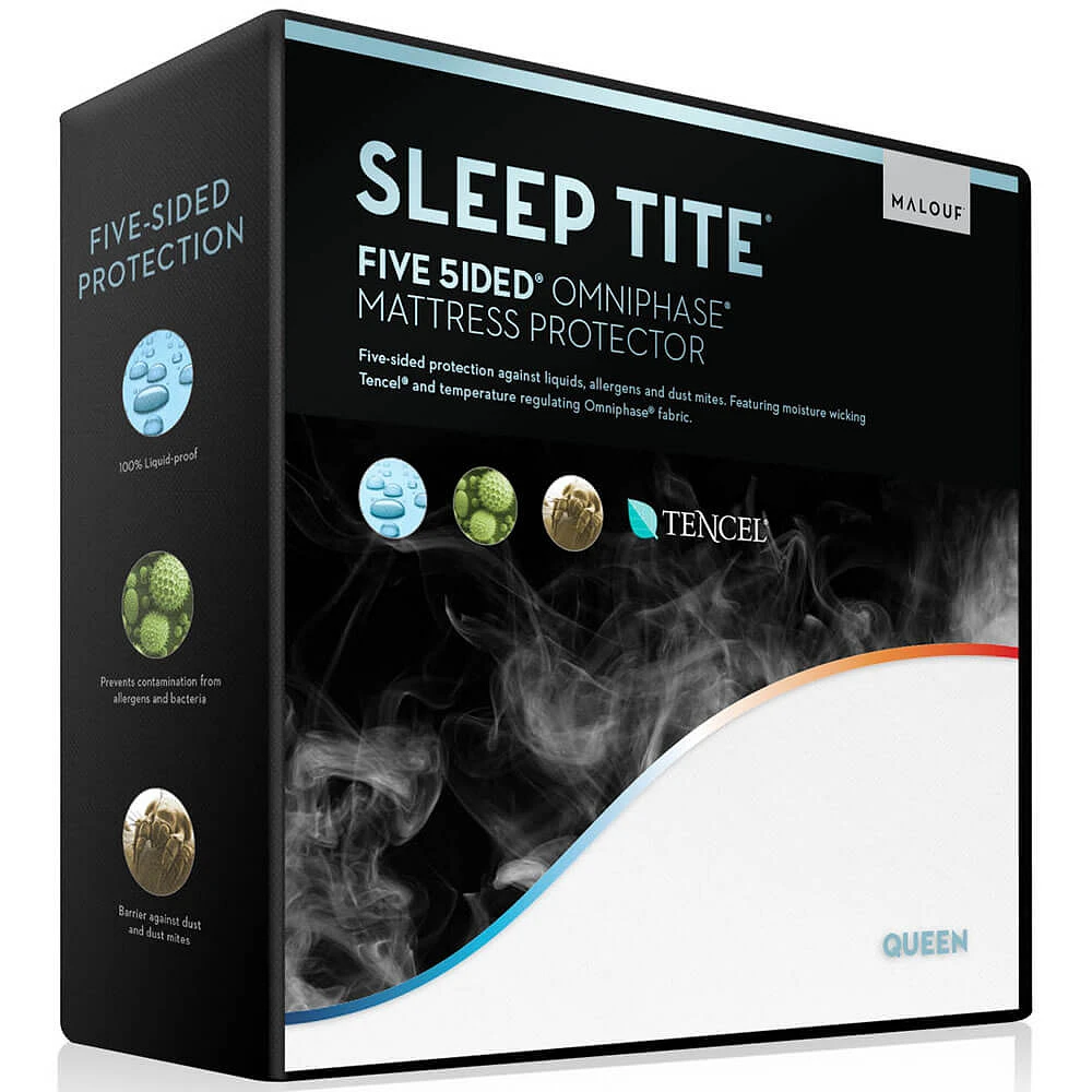 Malouf SLOTQQ5P Tencel + Omniphase Mattress Protector | Electronic Express