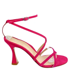 Marion Parke Lottie Suede Sandals in Magenta