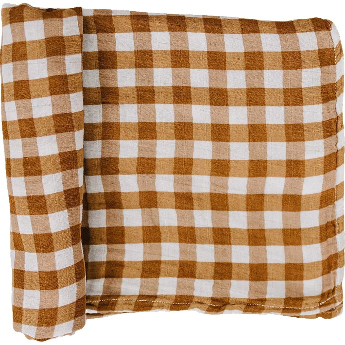 Mebie Baby Gingham Muslin Swaddle Blanket *