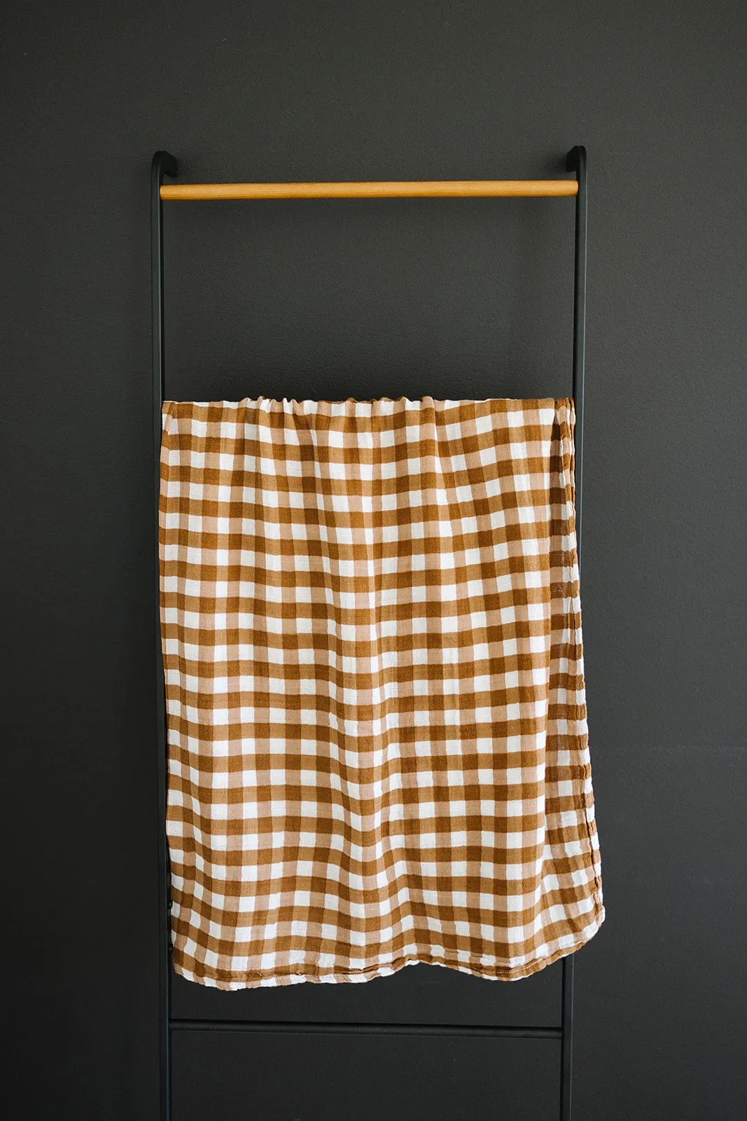 Mebie Baby Gingham Muslin Swaddle Blanket *