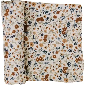 Mebie Baby Harvest Floral Muslin Swaddle Blanket *