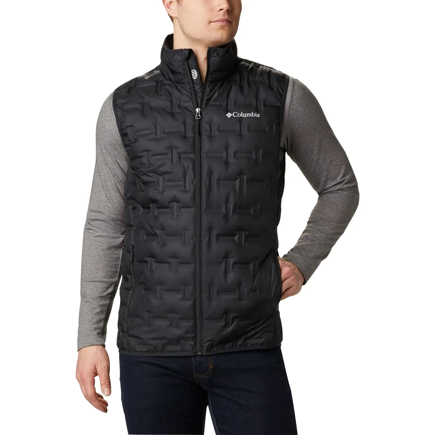 Men's Columbia Delta Ridge Down Vest Black