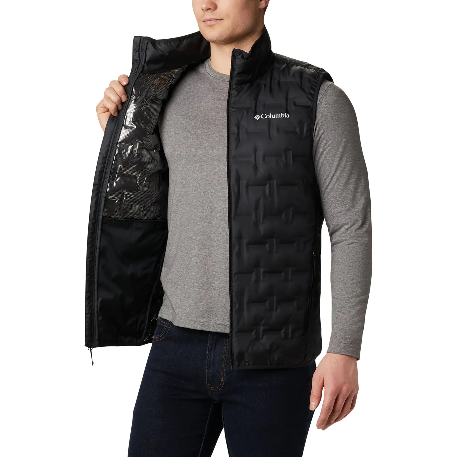 Men's Columbia Delta Ridge Down Vest Black