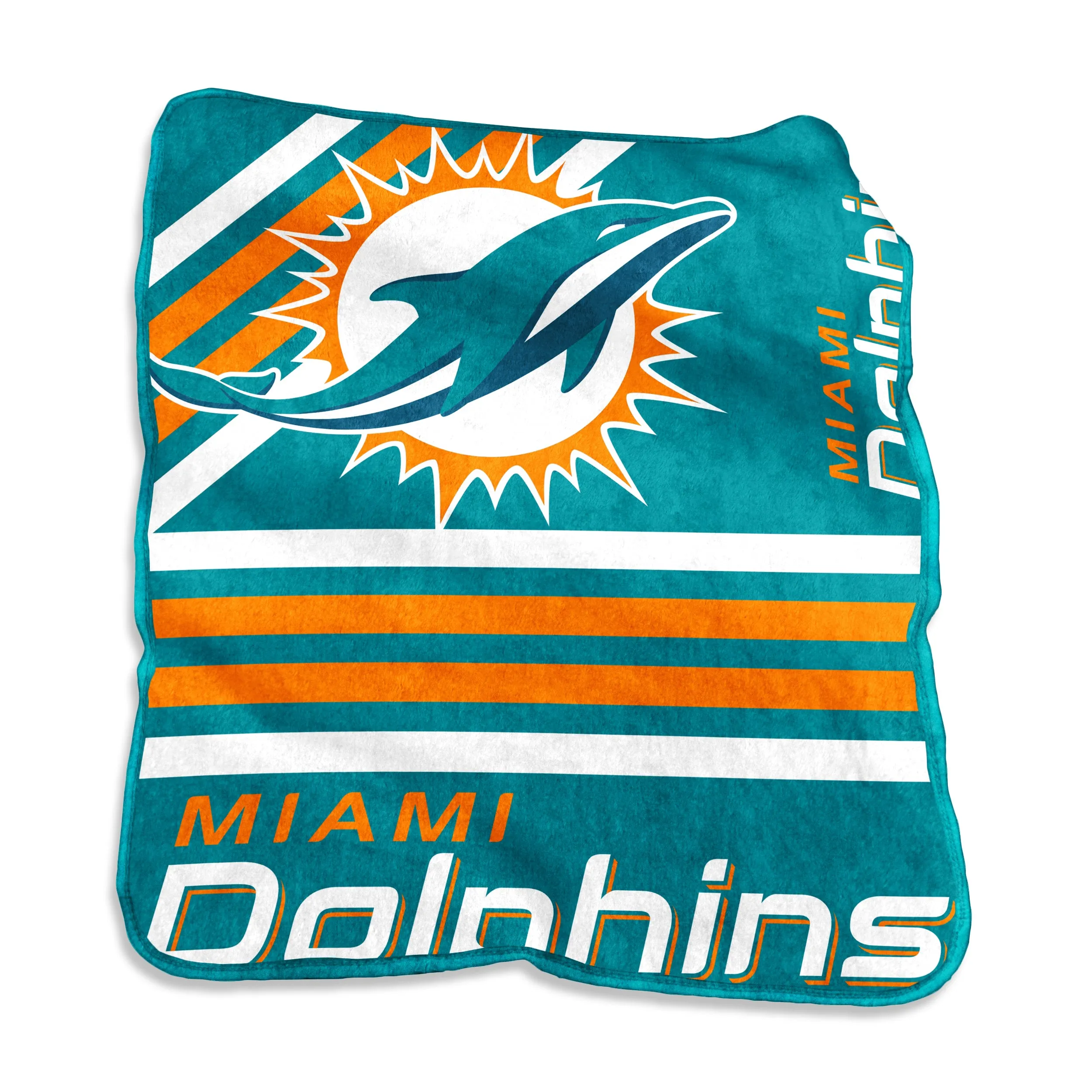 Miami Dolphins 50 x 60 Raschel Throw Blanket