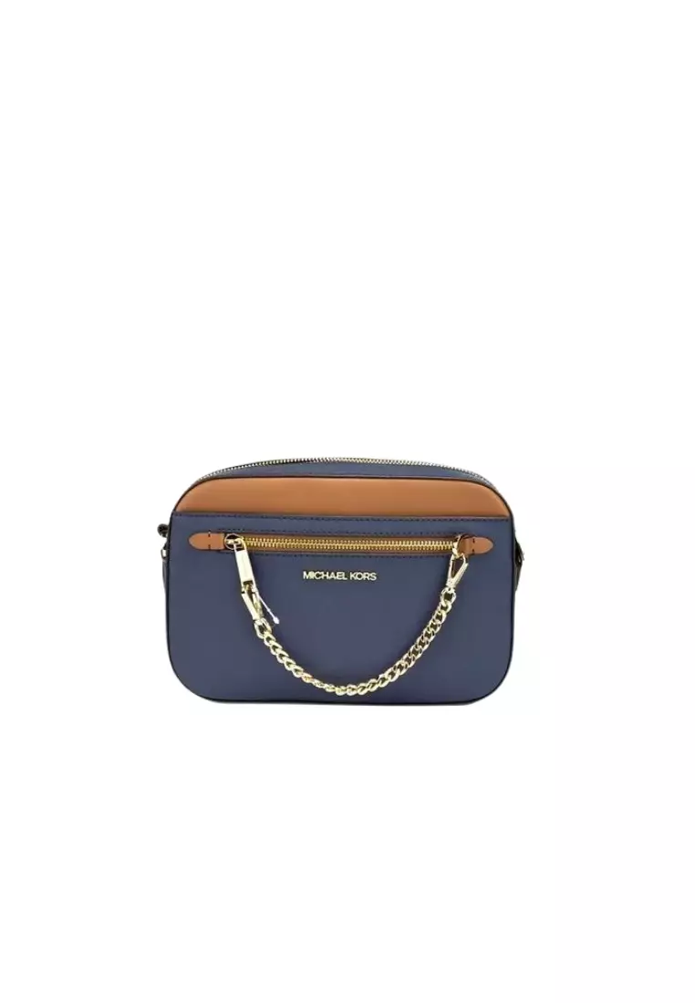 MICHAEL KORS Michael Kors Jet Set EW Crossbody Bag Chain In Navy 35F3GTTC9L