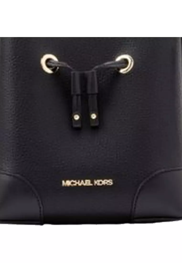 MICHAEL KORS Michael Kors Mercer Small Pebbled Leather Bucket Bag Cow leather mini women's one shoulder crossbody bag 35R3G