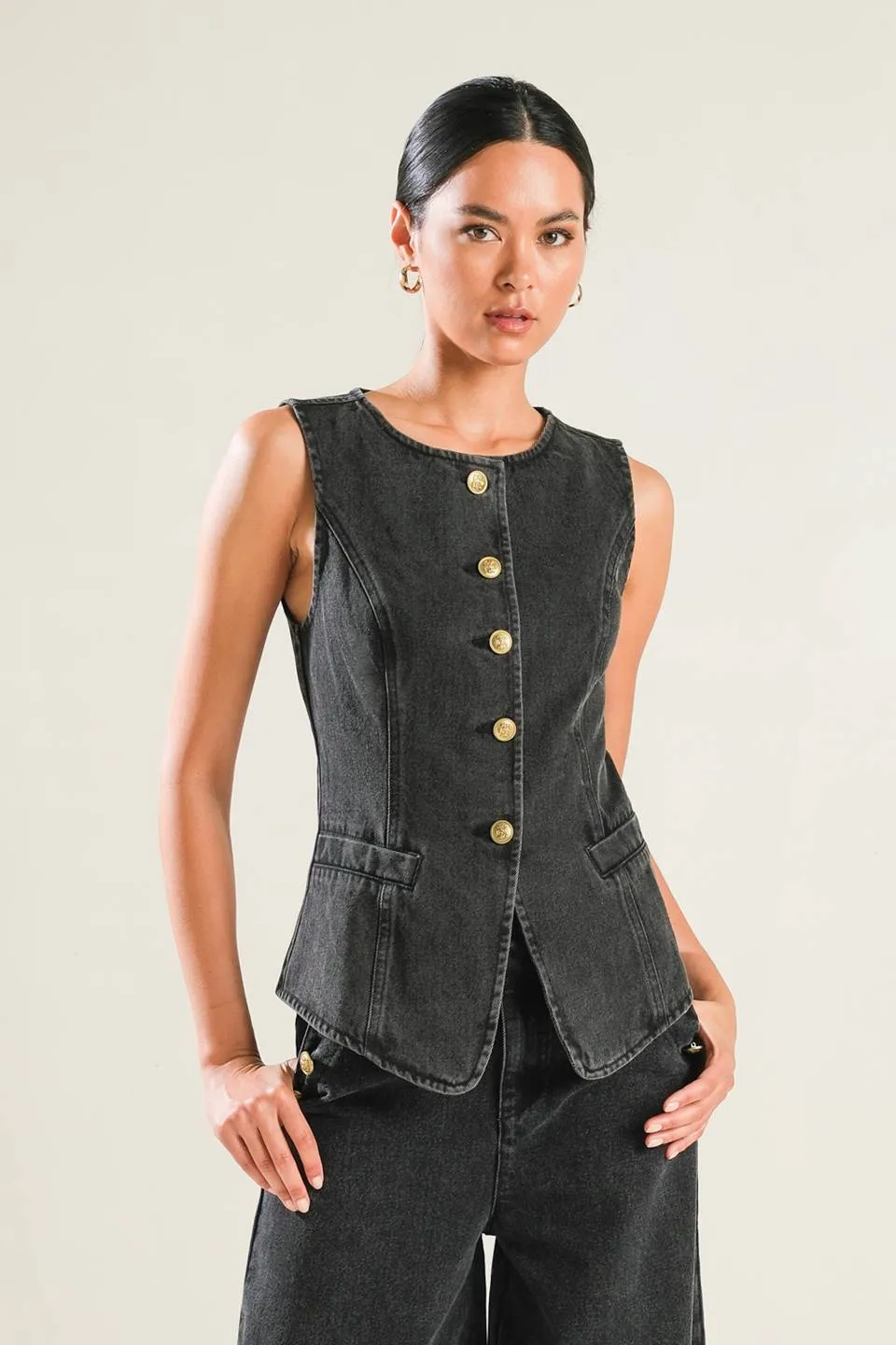 MYSTIC SANDS DENIM VEST