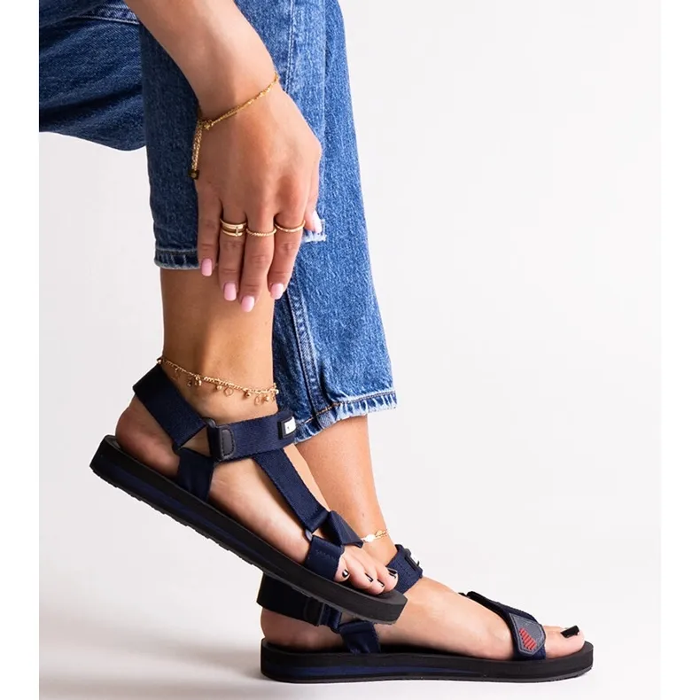 Navy blue sport sandals Big Star DD274A283