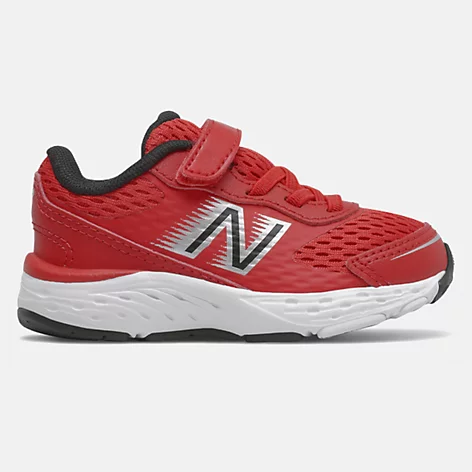 New Balance Infant Boys 680 Velcro- Red/Black