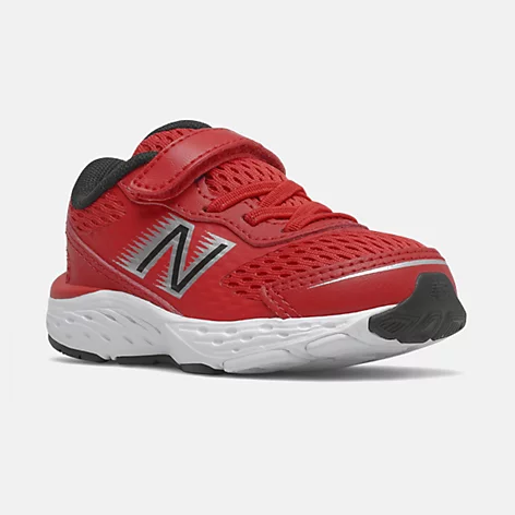 New Balance Infant Boys 680 Velcro- Red/Black