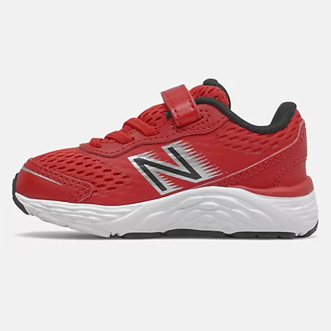 New Balance Infant Boys 680 Velcro- Red/Black