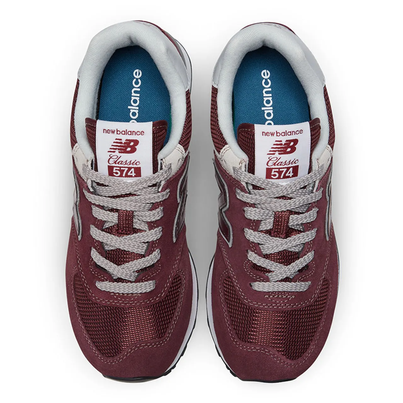 New Balance WL574V3 CORE Women's Lifestyle Sneakers Burgundy with White