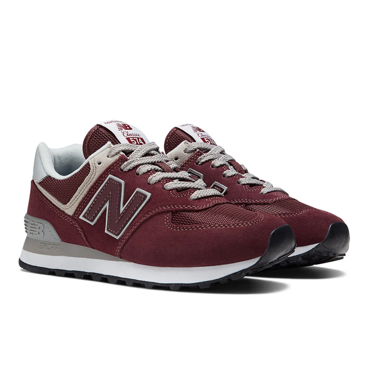 New Balance WL574V3 CORE Women's Lifestyle Sneakers Burgundy with White