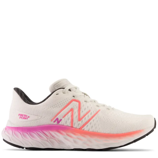 New Balance Women’s Fresh Foam X EVOZ v3 White/Raspberry