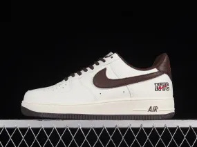 Nike Air Force 1 07 Low NYC Beige Dark Red Black CM9612-023