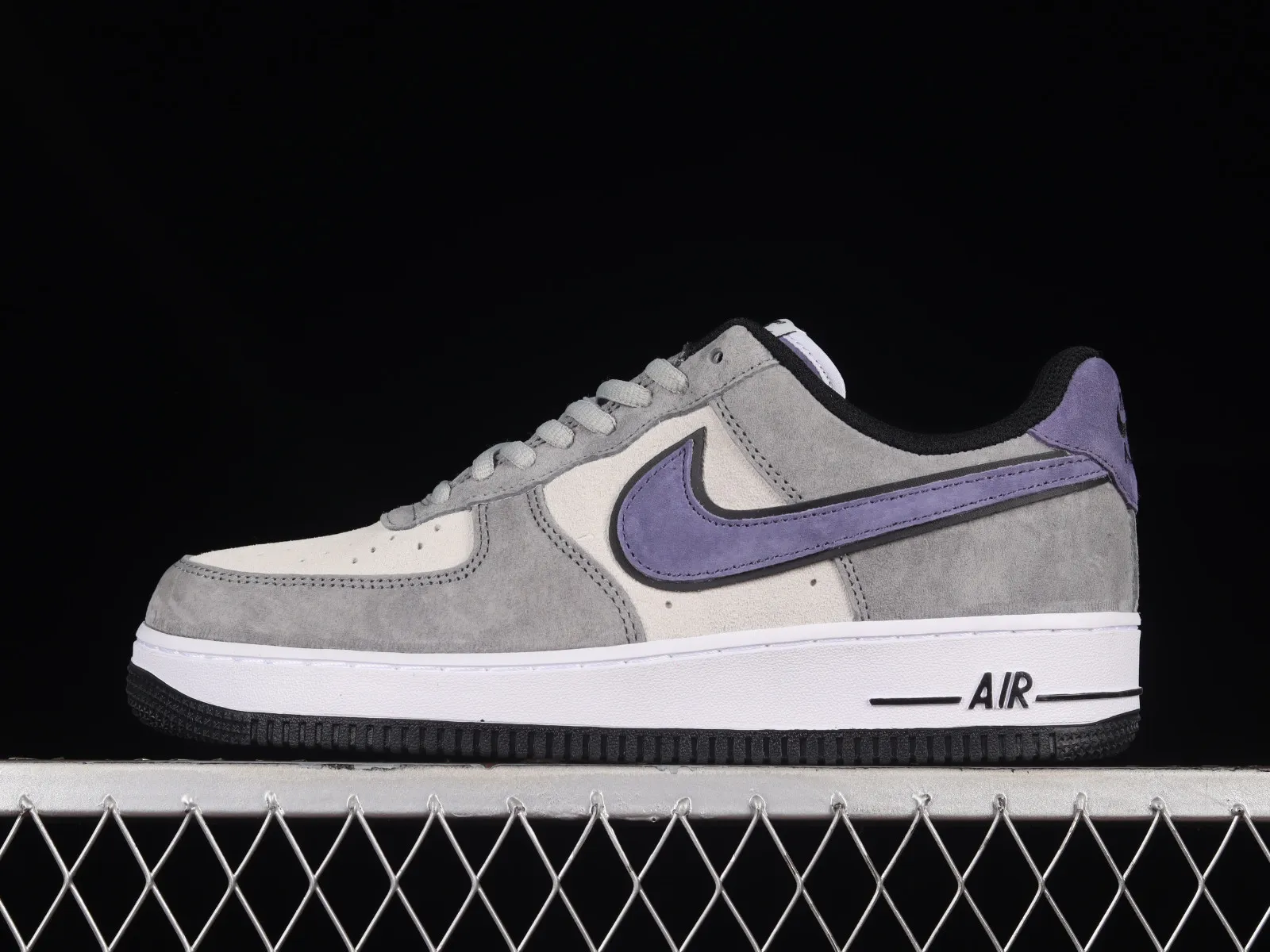 Nike Air Force 1 07 Low Suede Grey Purple White Black HH9636-056