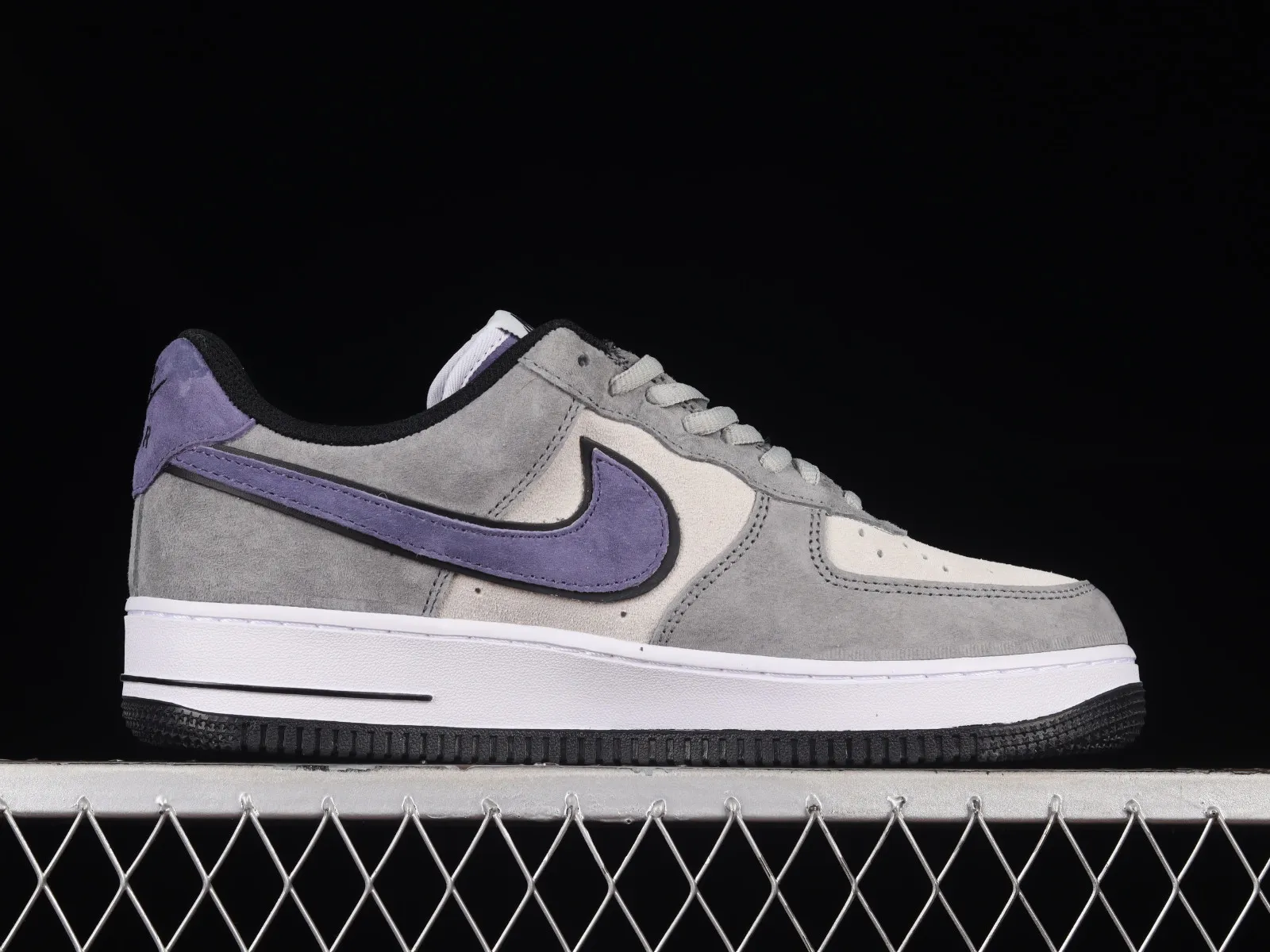 Nike Air Force 1 07 Low Suede Grey Purple White Black HH9636-056