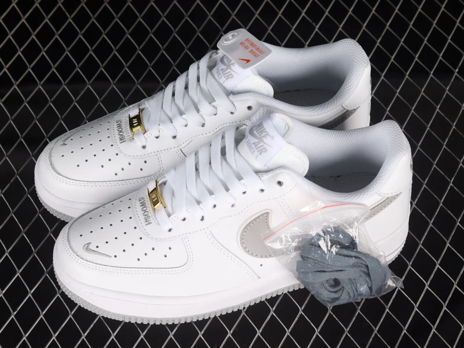 Nike Air Force 1 07 Low Swoosh White Grey CV5696-961