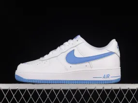 Nike Air Force 1 07 Low White Blue Metallic Gold CV5696-965