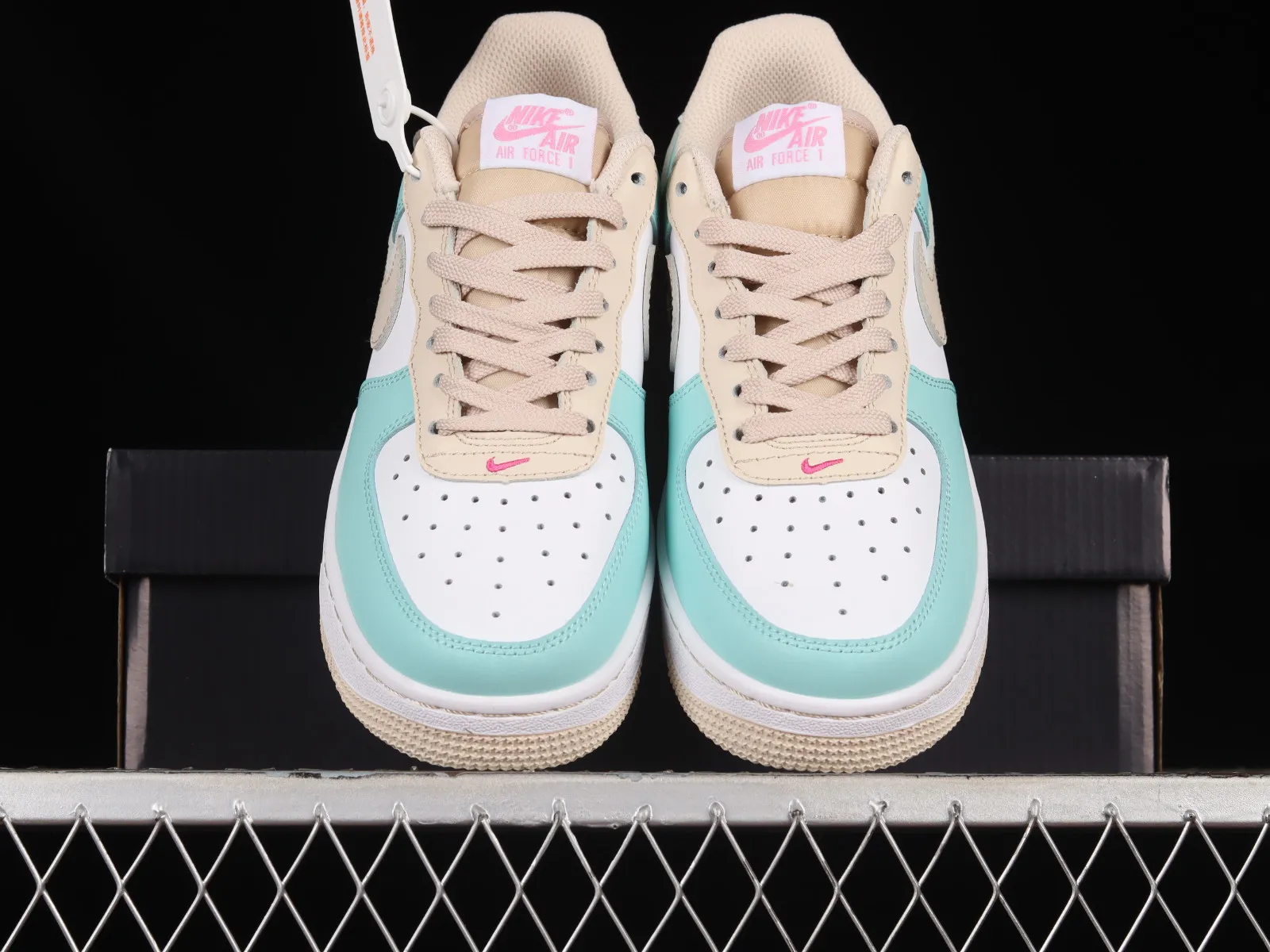 Nike Air Force 1 07 Low White Cream Mint Green Rose Red DV7762-300