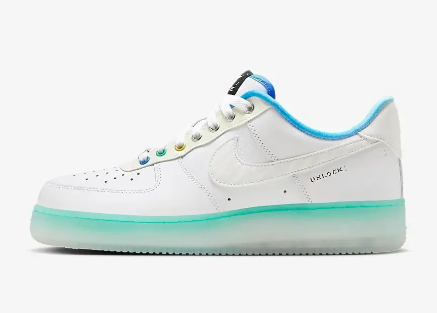 Nike Air Force 1 Low 07 PRM Unlock Your Space Ice Blue Light Menta FJ7066-114