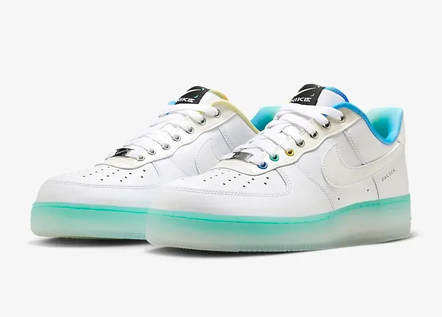 Nike Air Force 1 Low 07 PRM Unlock Your Space Ice Blue Light Menta FJ7066-114