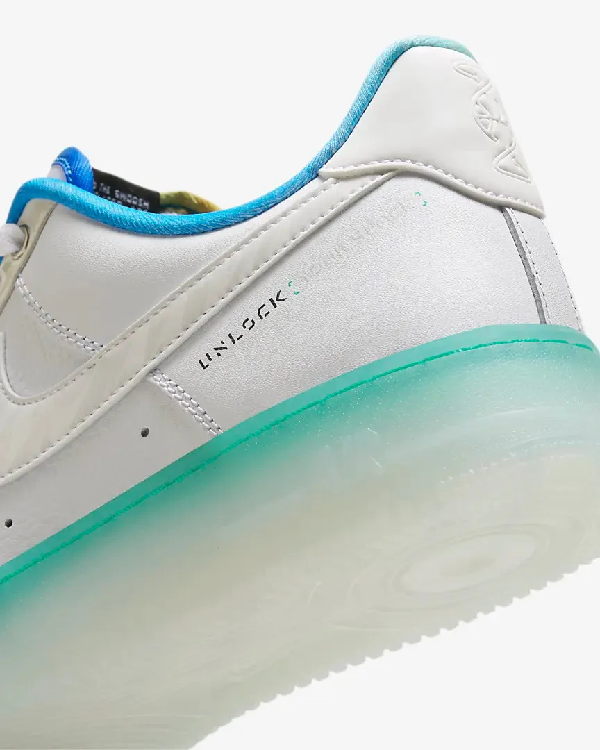 Nike Air Force 1 Low 07 PRM Unlock Your Space Ice Blue Light Menta FJ7066-114