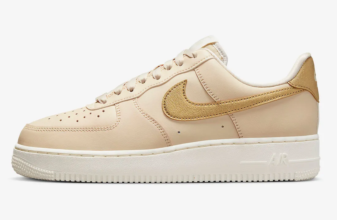 Nike Air Force 1 Low 07 Sanddrift Phantom Metallic Gold DQ7569-102