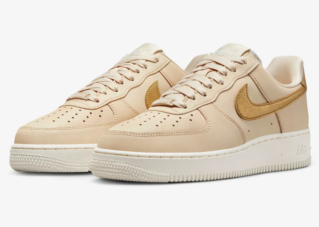 Nike Air Force 1 Low 07 Sanddrift Phantom Metallic Gold DQ7569-102