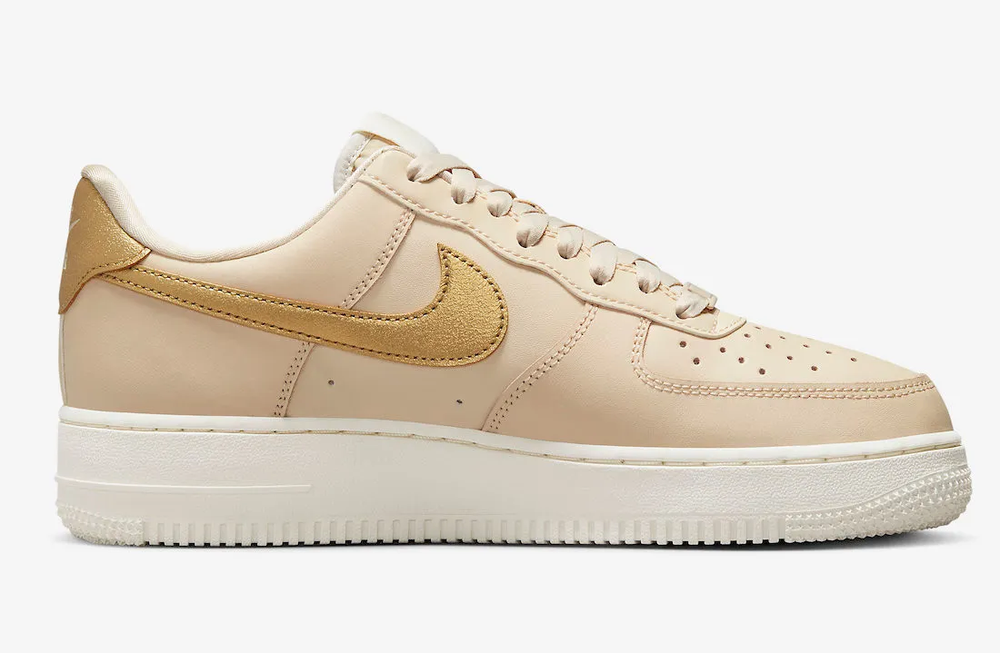 Nike Air Force 1 Low 07 Sanddrift Phantom Metallic Gold DQ7569-102