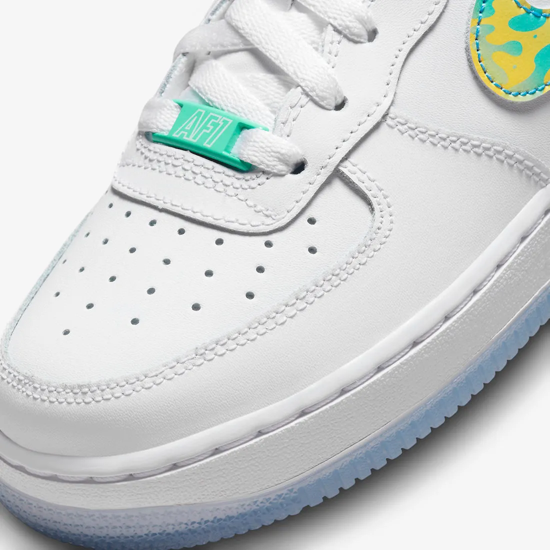 Nike Air Force 1 Low GS Unlock Your Space White Light Menta Multi-Color FJ7691-191