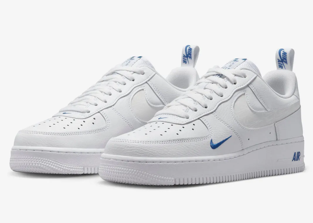 Nike Air Force 1 Low Reflective Swoosh White Blue FB8971-100