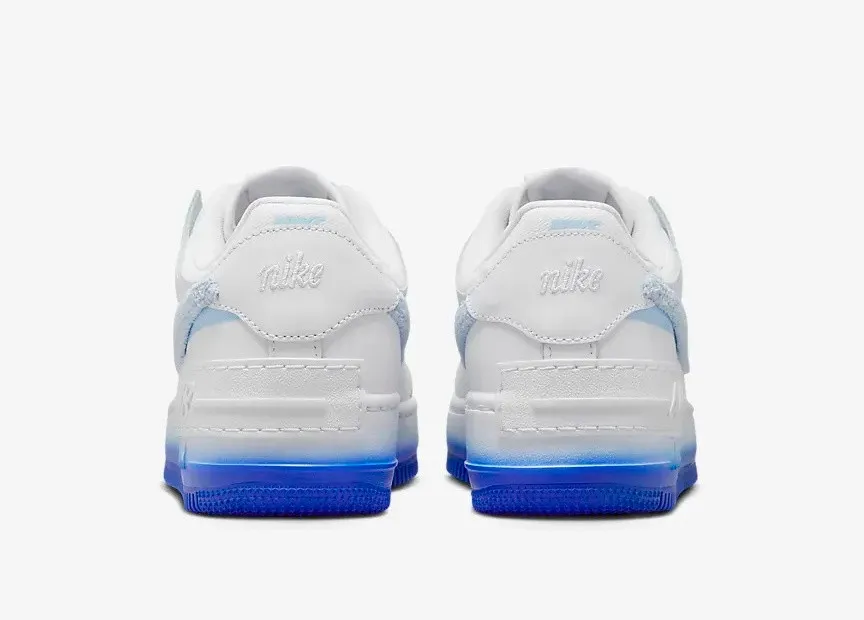 Nike Air Force 1 Shadow Chenille Swoosh White Blue Tint FJ4567-100