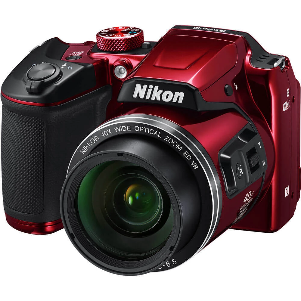 Nikon 26508 COOLPIX B500 16MP 40x Zoom Red Digital Camera B500RD | Electronic Express