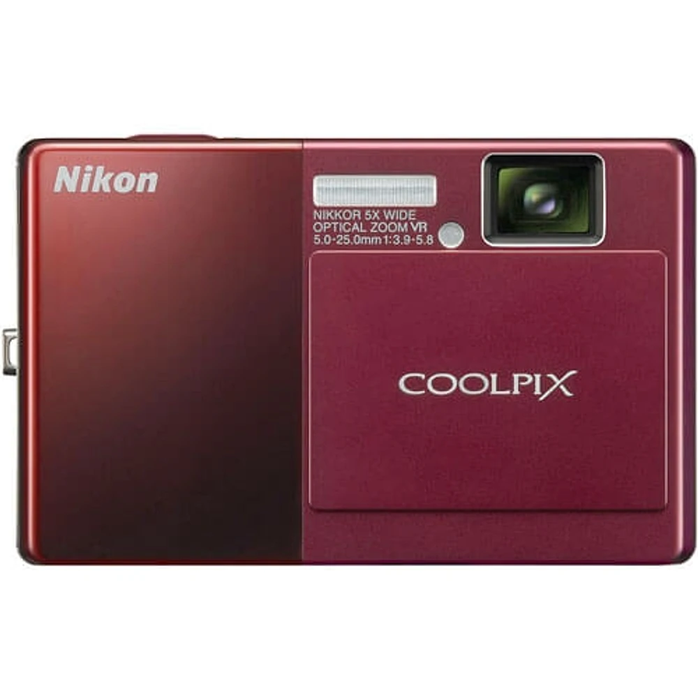 Nikon S70 COOLPIX 12.1 Megapixel Digital Camera (Red) - OPEN BOX | Electronic Express