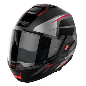 Nolan N120-1 Nightlife Helmet - Matt Lava/Red