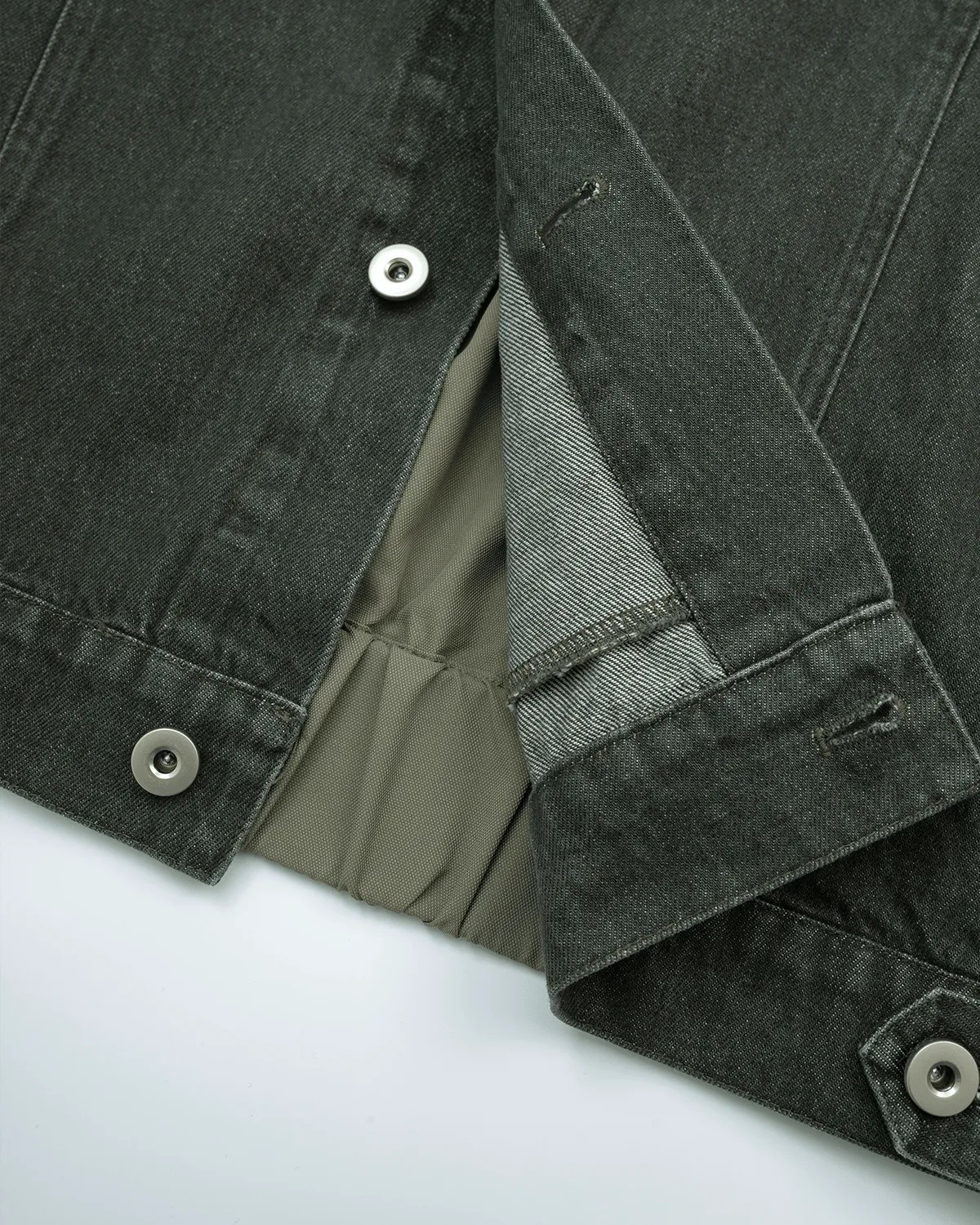 Off The Label two-tone denim jacket green