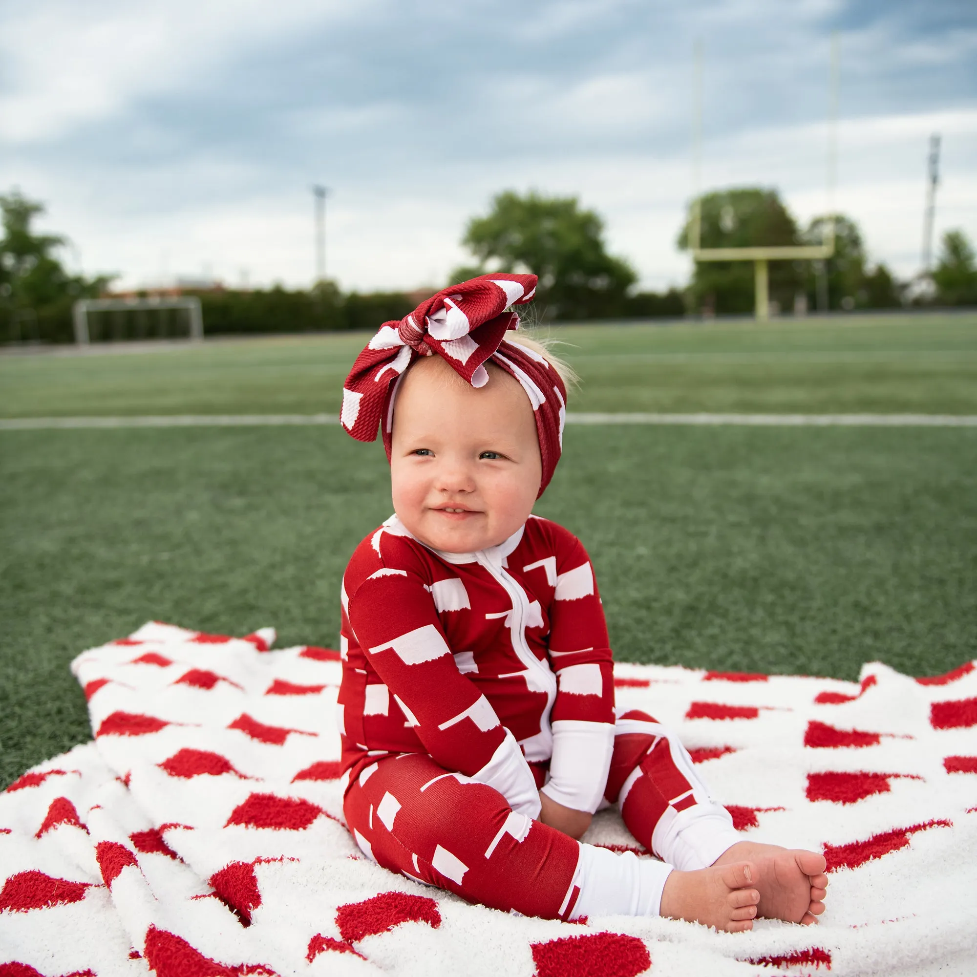 Oklahoma Crimson & White PLUSH BLANKET