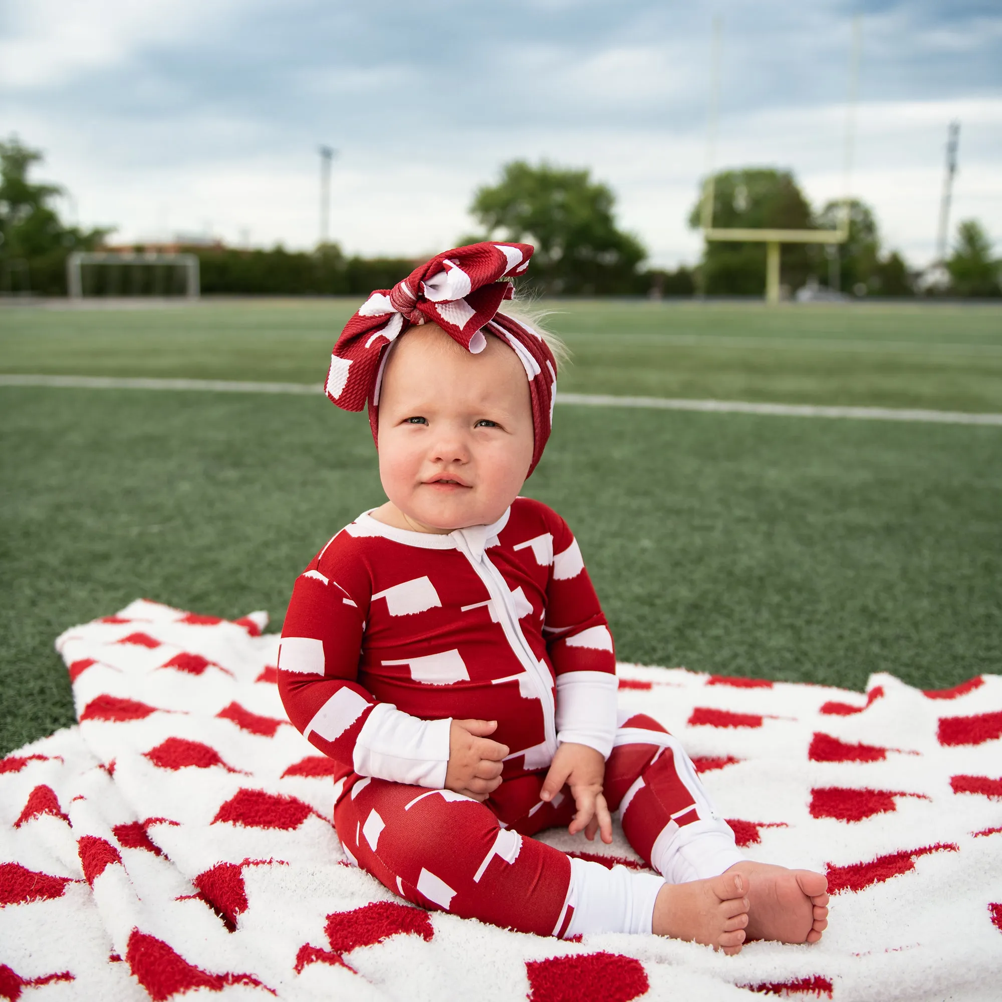 Oklahoma Crimson & White PLUSH BLANKET