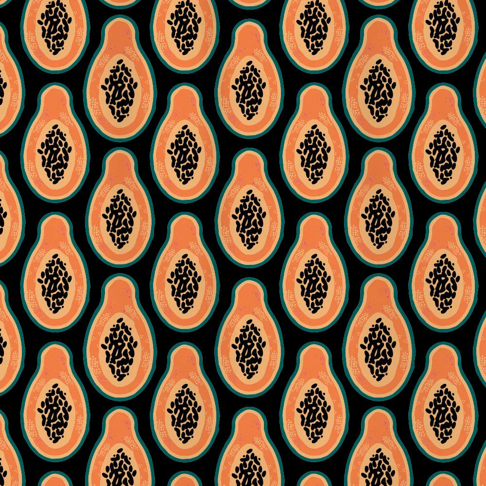 Papaya Mania Shower Curtain