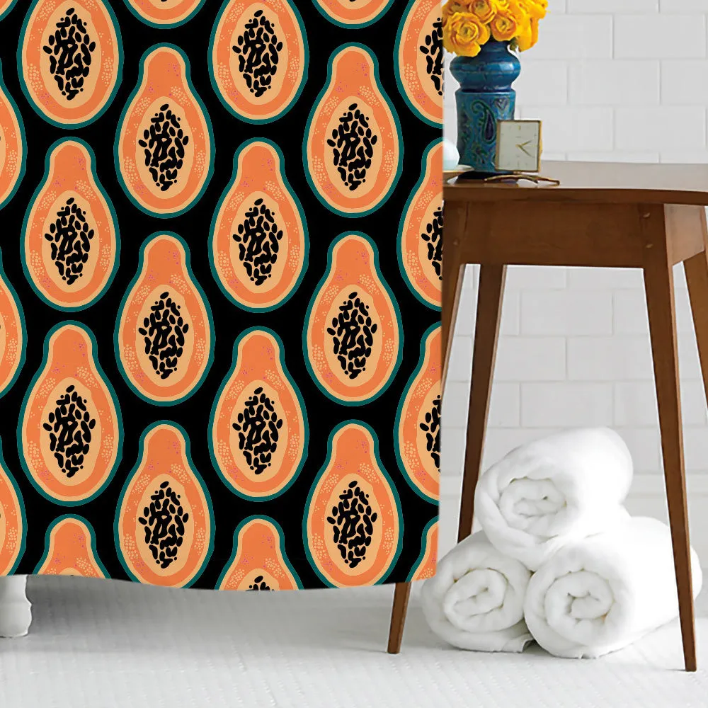 Papaya Mania Shower Curtain