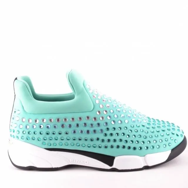 Pinko women's trainers light blue