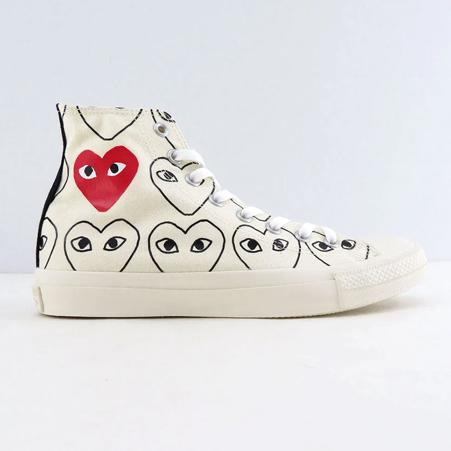 【PLAY COMME des GARCONS】PLAY CONVERSE CHUCK TAYLOR (WHITE)AZ-K117-001