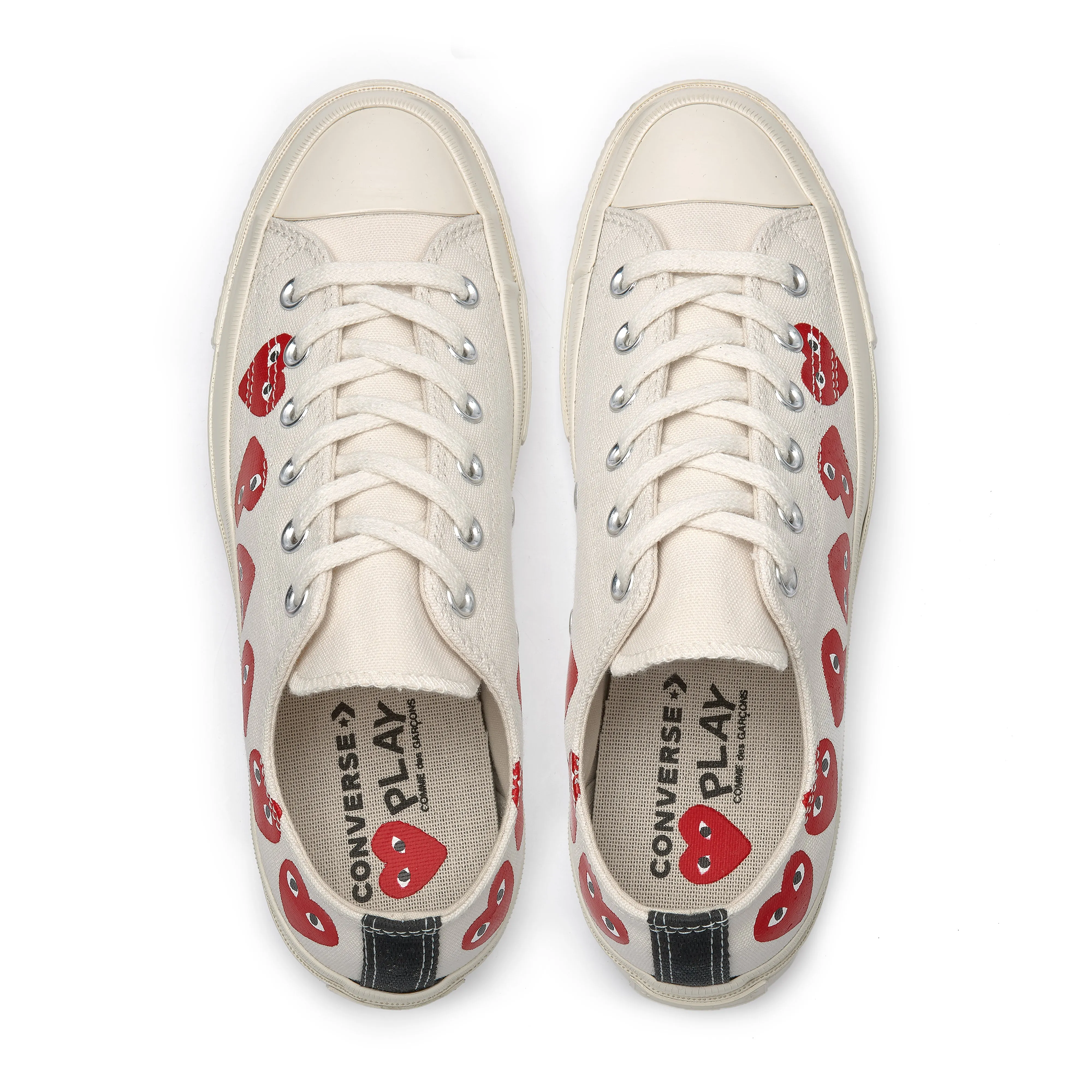 Play Converse - Multi Red Heart Chuck Taylor All Star ’70 Low Sneakers - (White)